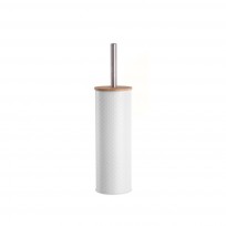 SUKA CEPILLO DE BAÑO CON TAPA BAMBO BLANCO
