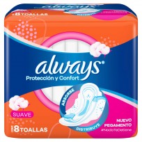 ALWAYS X8 PROTECCION PLUS CON ALAS SUAVE