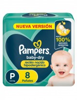 PAMPERS BABYDRY X8 P          
