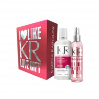 K.R. SET LOVE 200 RED BODY SPLASH + BODY MILK 