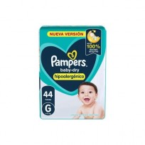 PAMPERS BABYDRY X44U TALLE G        