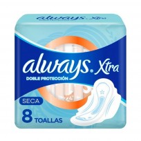 ALWAYS XTRA DOBLE PROTECCION SECA X8U TOALLITAS