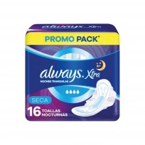 ALWAYS XTRA X 16 U TRIPLE PROTECCION NOCHES SECAS