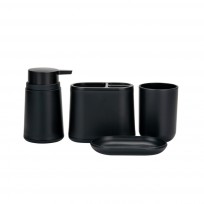 SUKA SET X4 ACCESORIOS DE BAÑO NEGRO