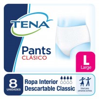 TENA PANTS CLASICO X8 L       