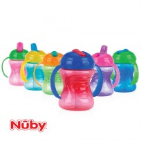 NUBY VASO ASAS Y BOQUILLLA FLUJO DIRECTO 240ML
