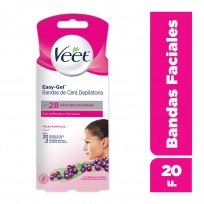 VEET BANDA DEPILATORIA X20 BANDAS FACIAL   