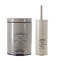 BUNGUIS SET ESCOBILLA DE BAÑO + TACHO PARIS NATURAL