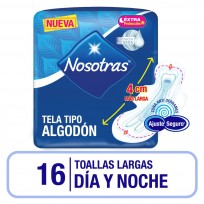 NOSOTRAS TOALLAS X16 DIA Y NOCHE LARGAS