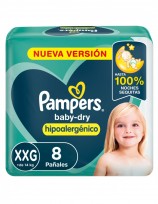 PAMPERS BABYDRY X8 XXG        