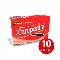 CAMPANITA PAÑUELOS POCKET 6X10 COMBO X10