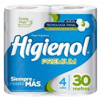 HIGIENOL PAPEL HIG X4 30M PREMIUM