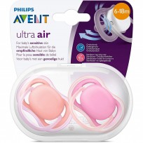 AVENT CHUPETE ULTRA 6+ ROSA X2