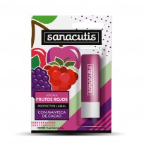 SANACUTIS BALSAMO LABIAL CON MANTECA DE CACAO FRUTOS ROJOS 